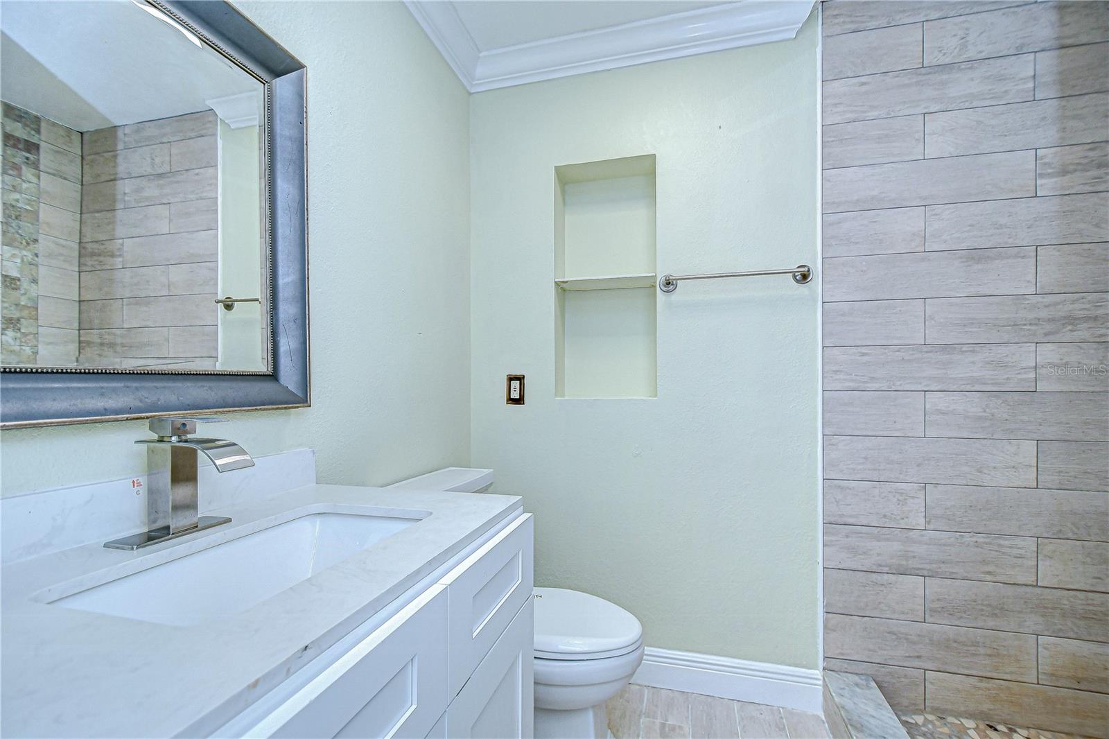 Full bath off living room!