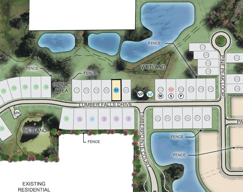 Timber Ridge ~ Site Map