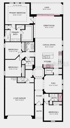 Structural options added Include:  Gourmet kitchen, shower at secondary bath, 8' interior doors, door from primary closet to laundry, and pocket sliding glass door at gathering room. Photos are for representative purposes only.