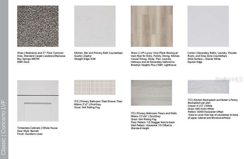 Design Selections ~ Home is under construction, selections are subject to change