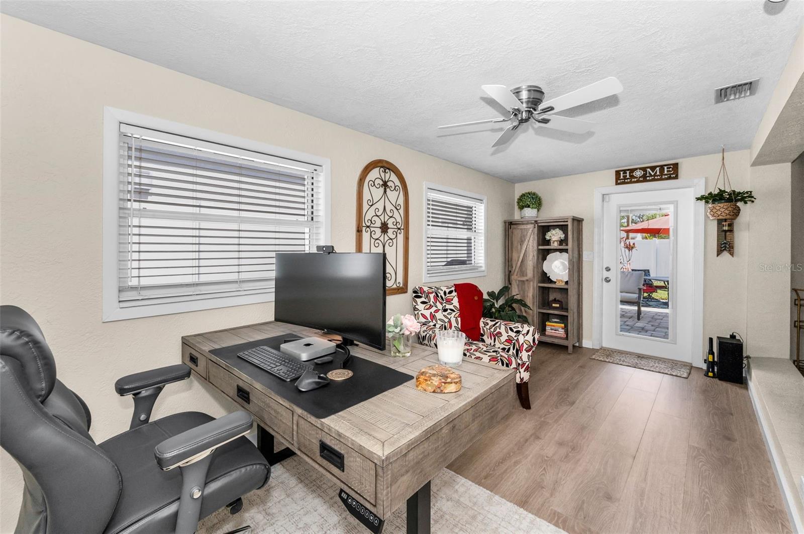 Sunroom has many options...office/den/play area, etc.  You choose!