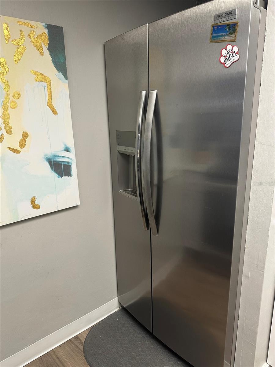 New stainless steel refrigerator