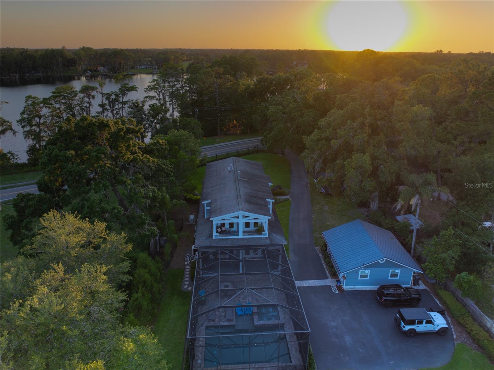 Sunset over Lake Pretty
