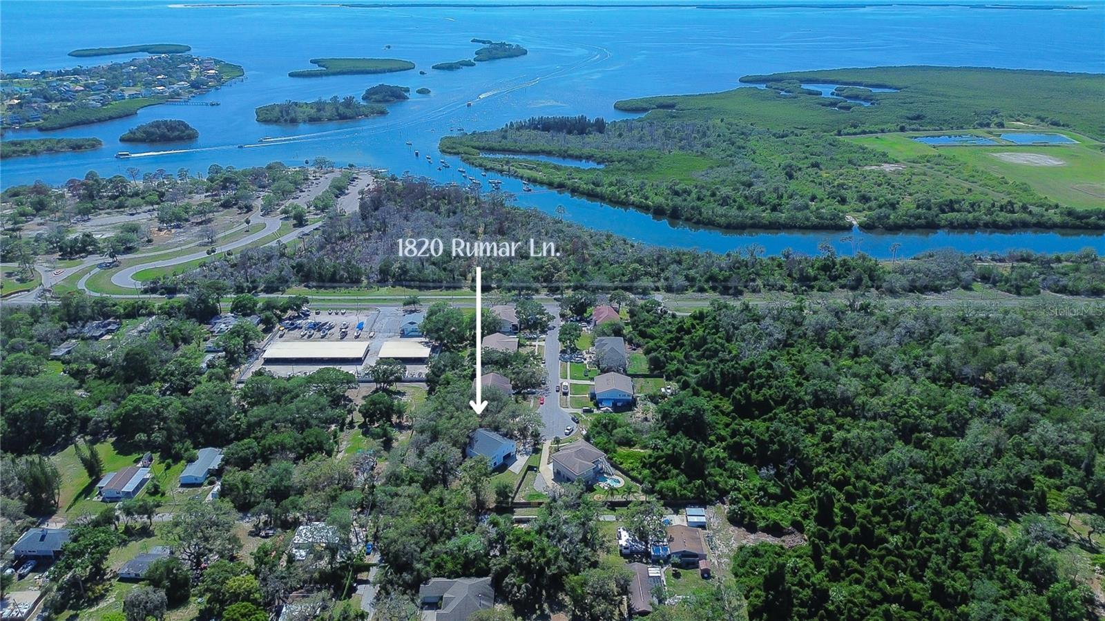 Aerial View/Gulf of Mexico1820 Rumar Ln,Holiday, FL