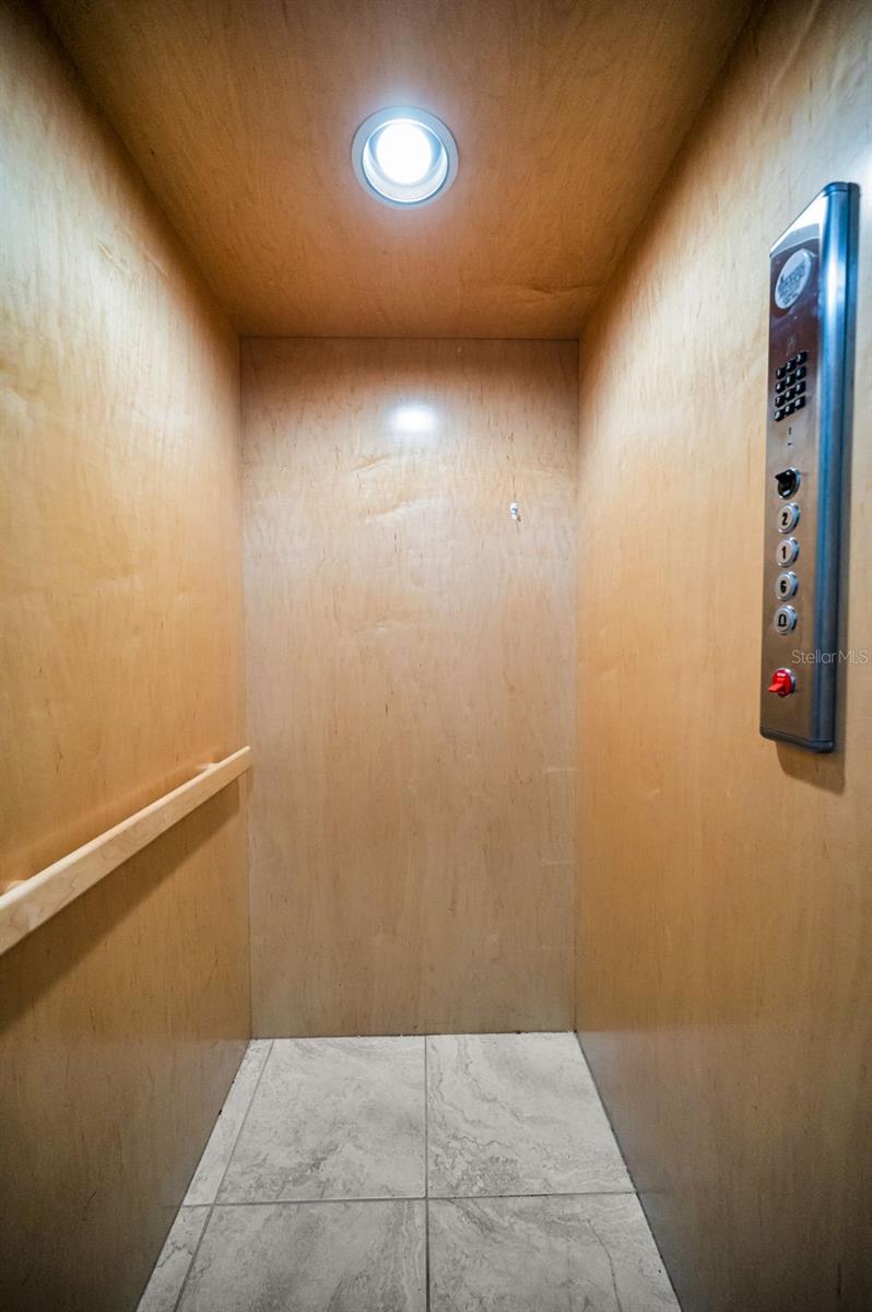 Elevator to 2nd and 3rd levels