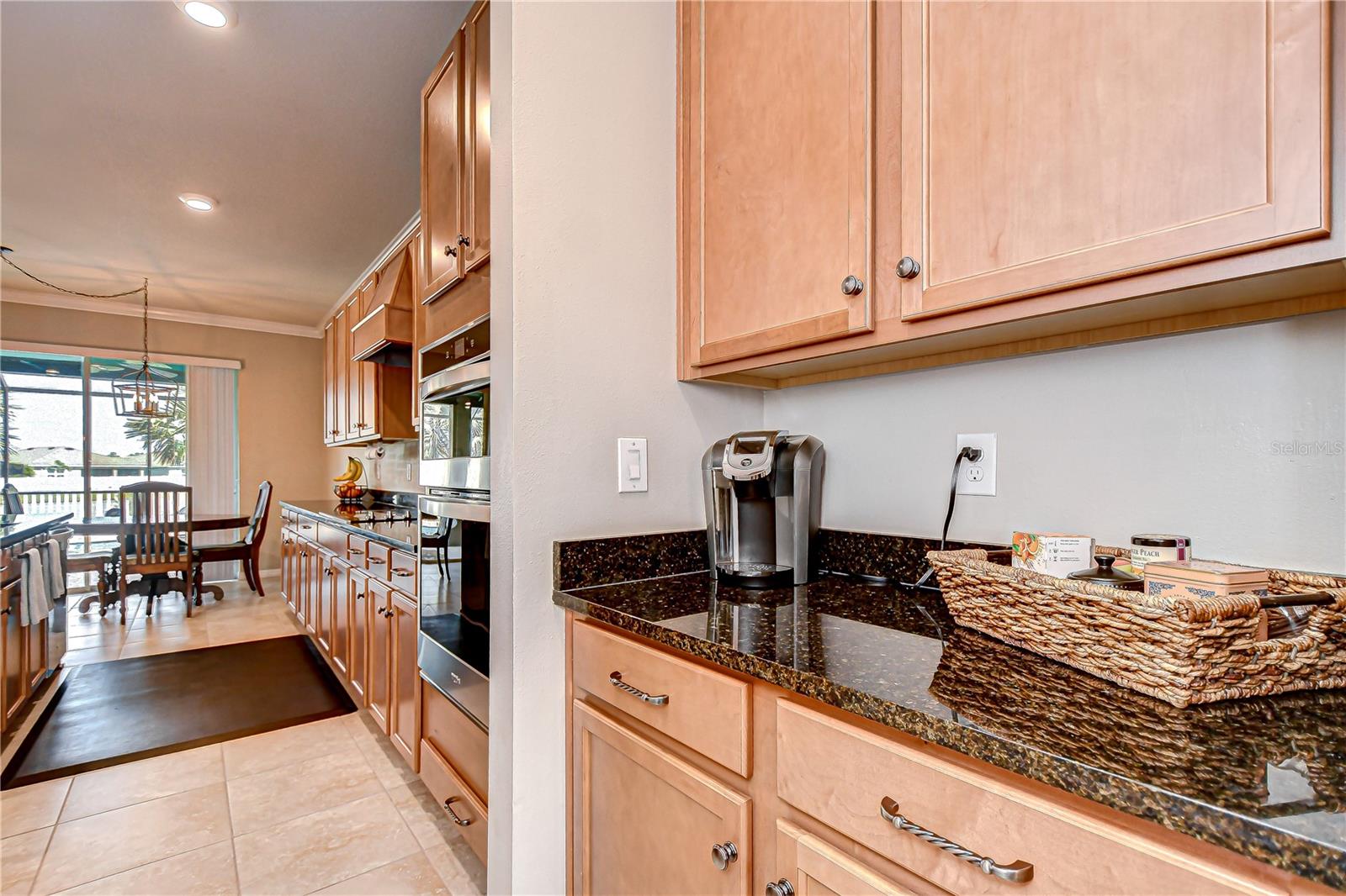 A convenient butler’s pantry connects the dining area to the heart of the home—the gourmet kitchen!