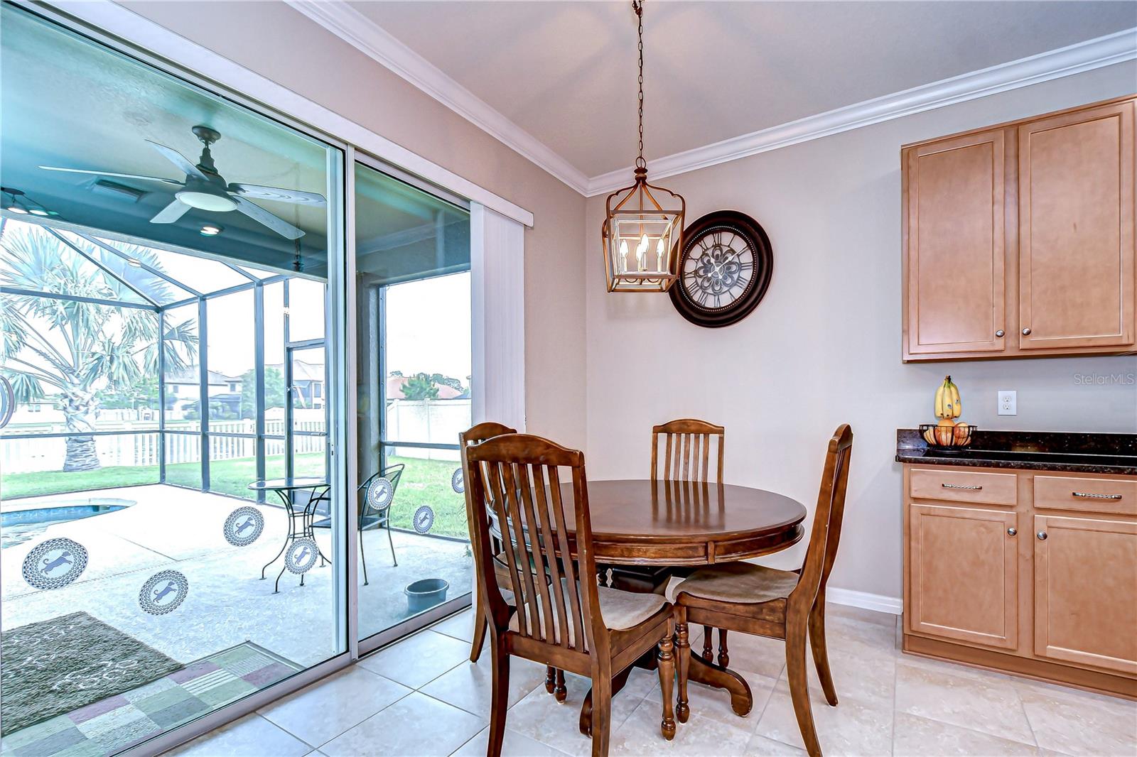 Sunny nook has amazing pool & pond views!