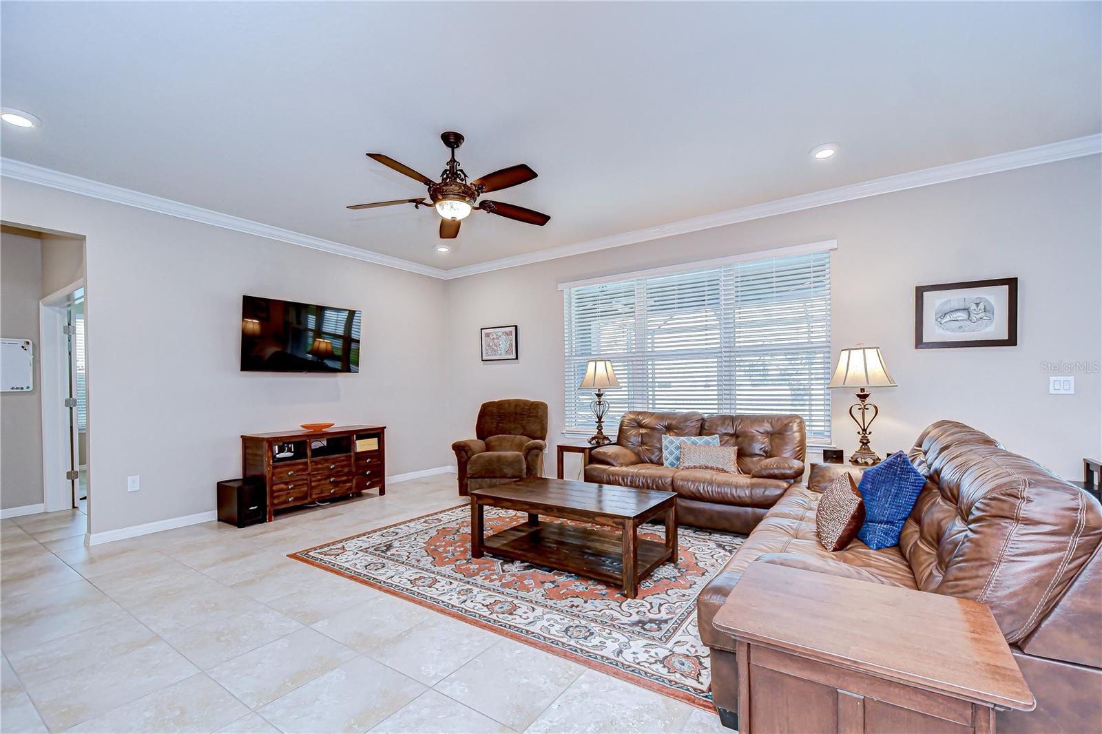 This space offers peaceful pond views!