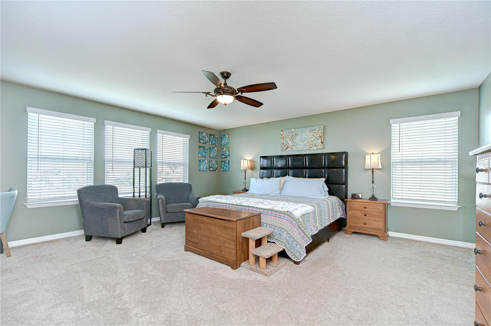 Primary suite is so spacious!