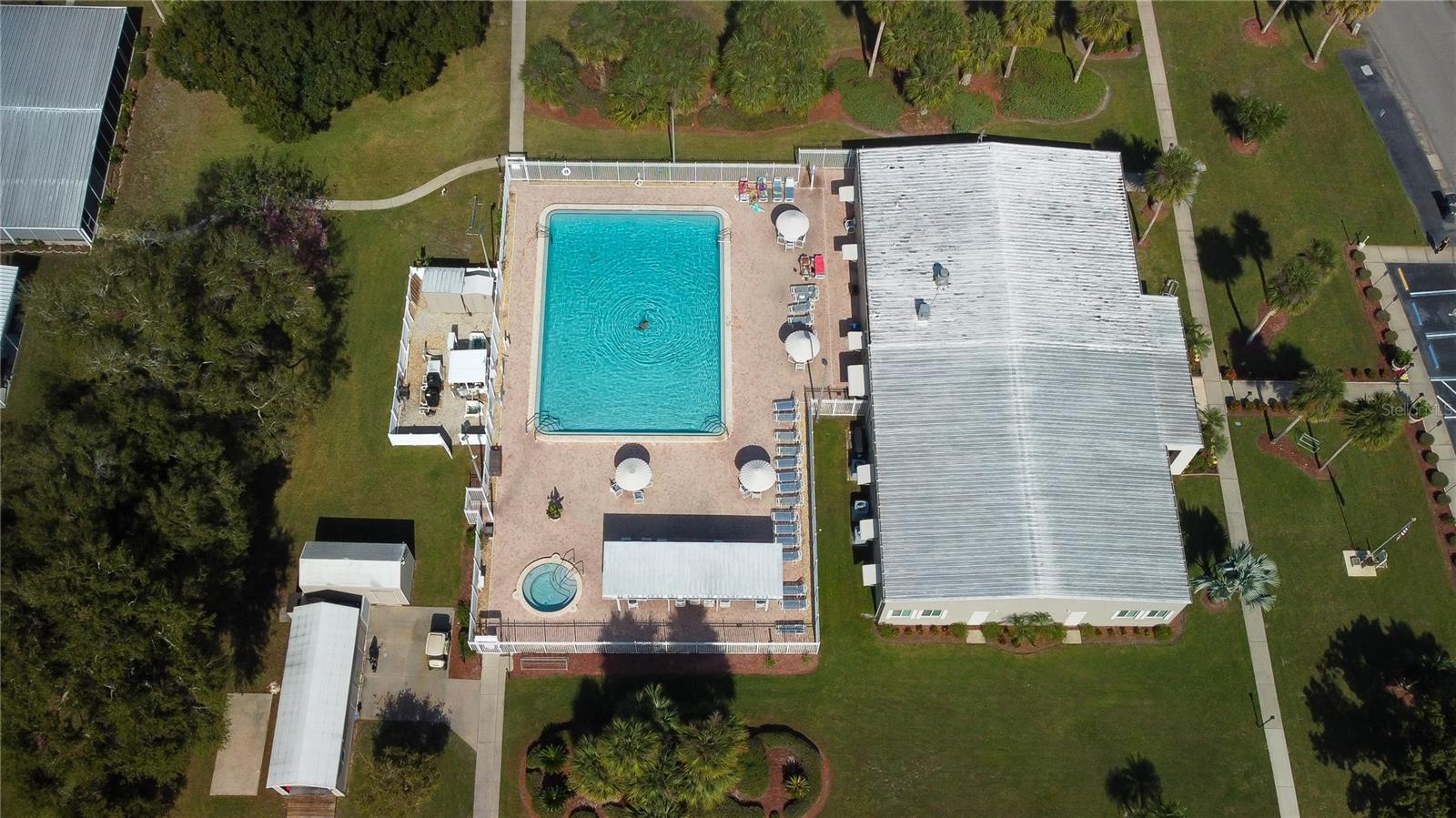 community clubhouse and pool
