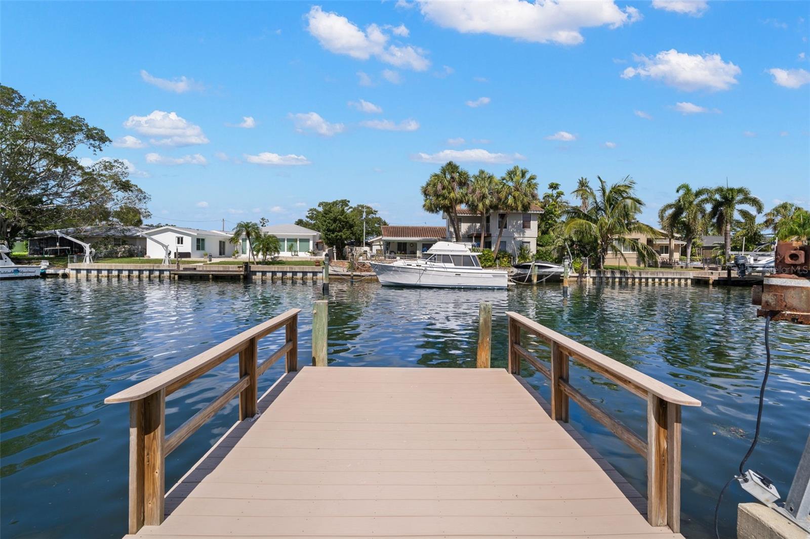 Your private dock with composite decking materials.