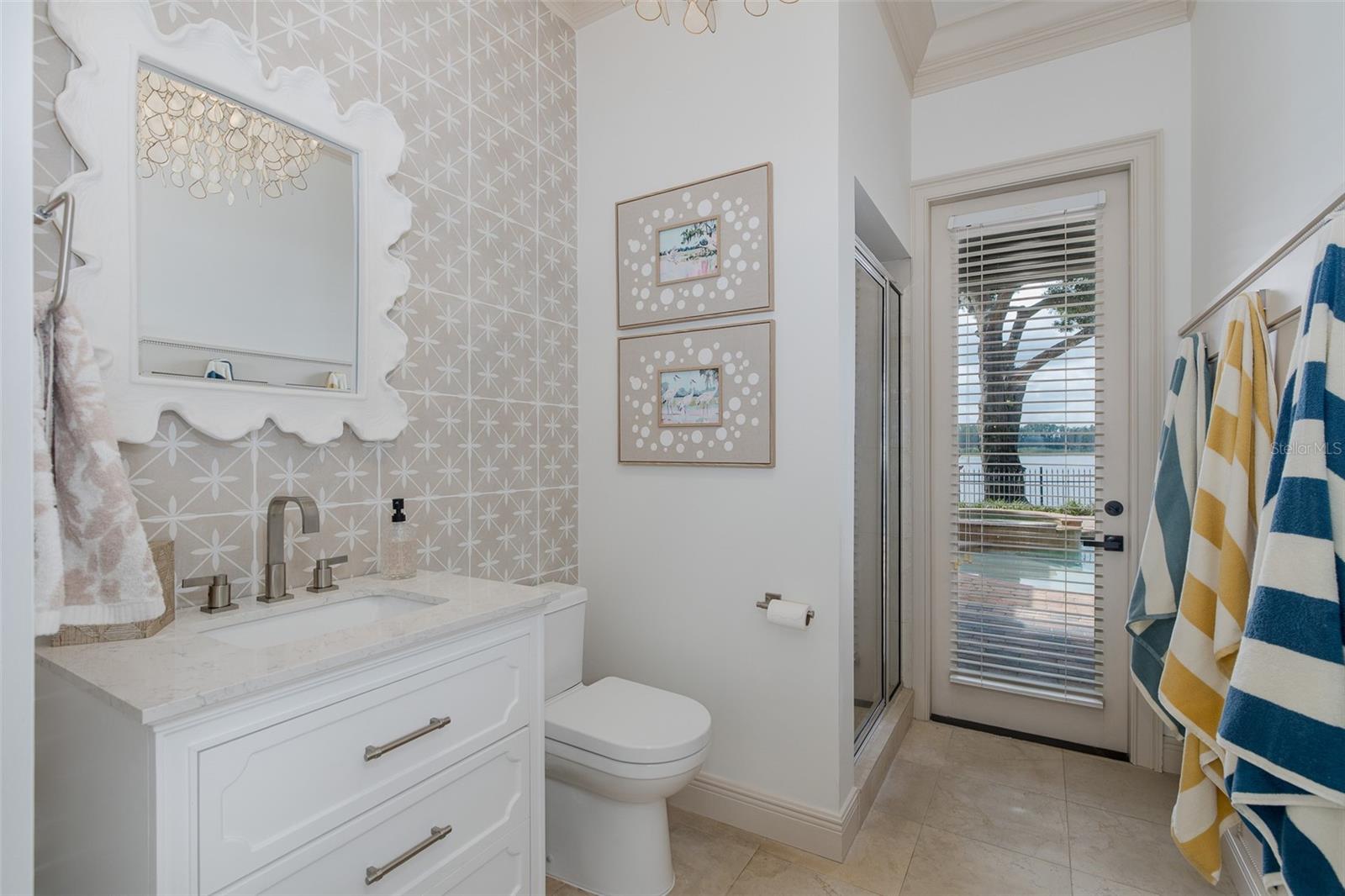 Pool full bathroom