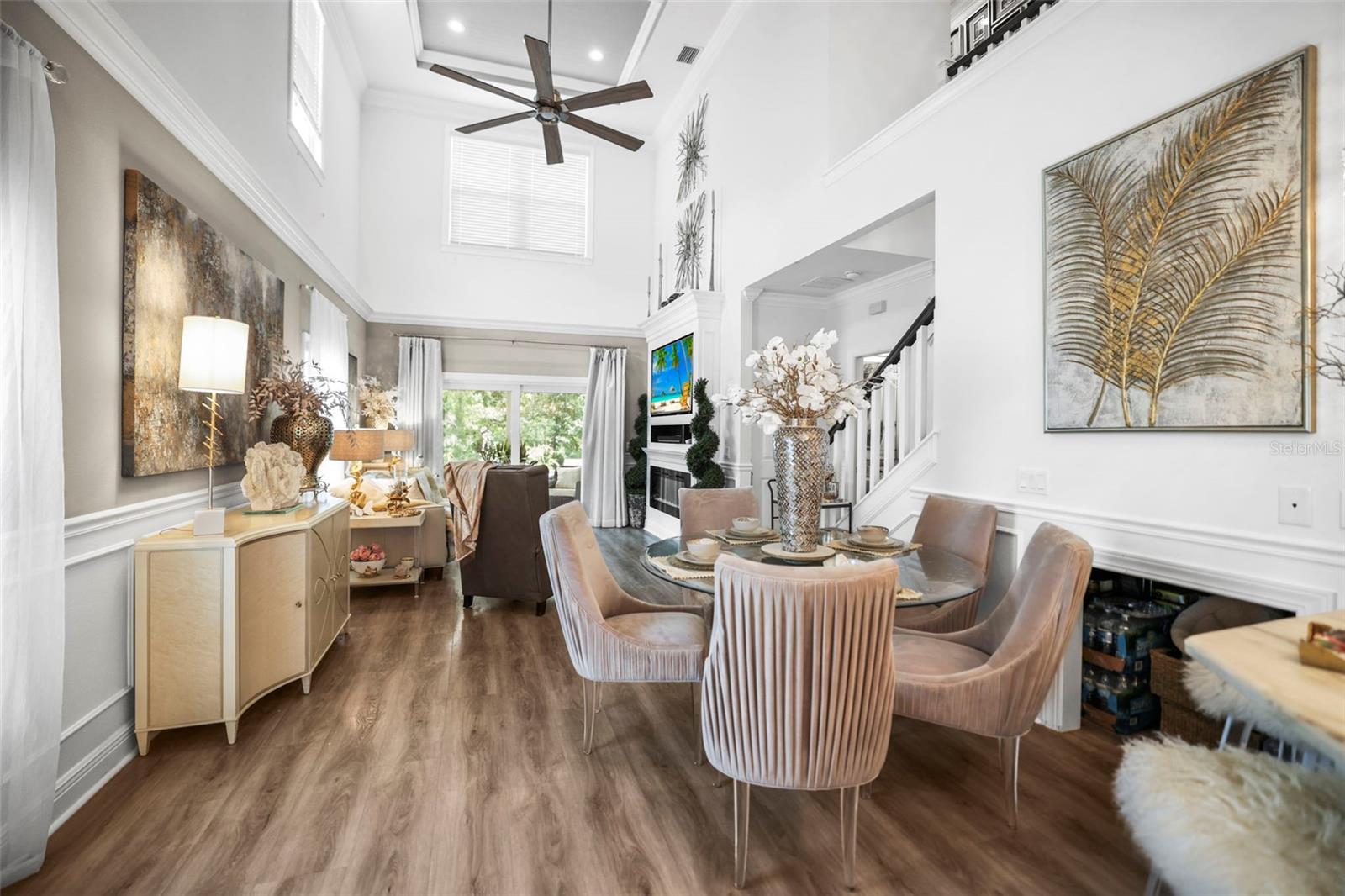 High ceilings with high-end fan