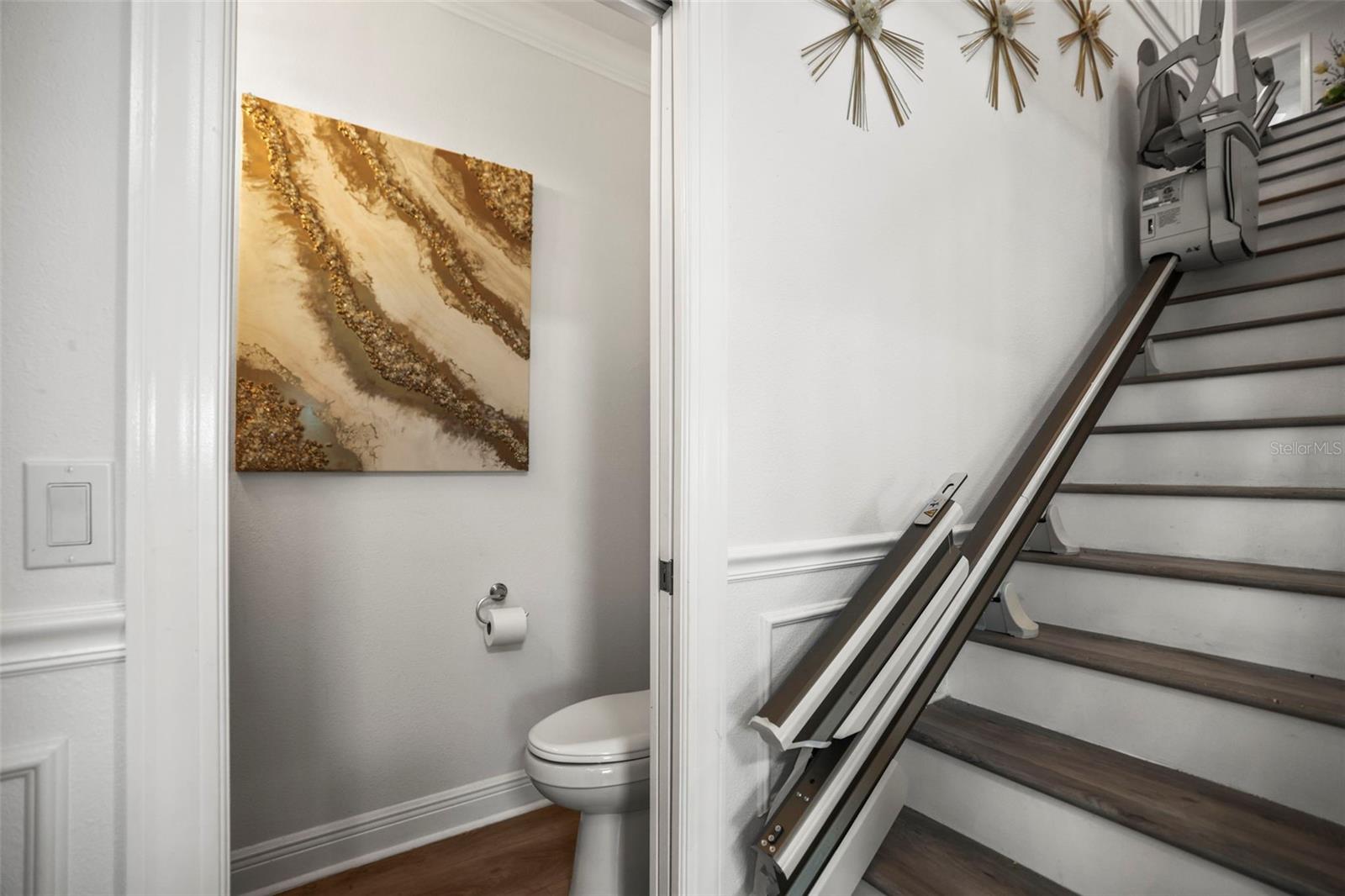 Convenient half-bath on first floor