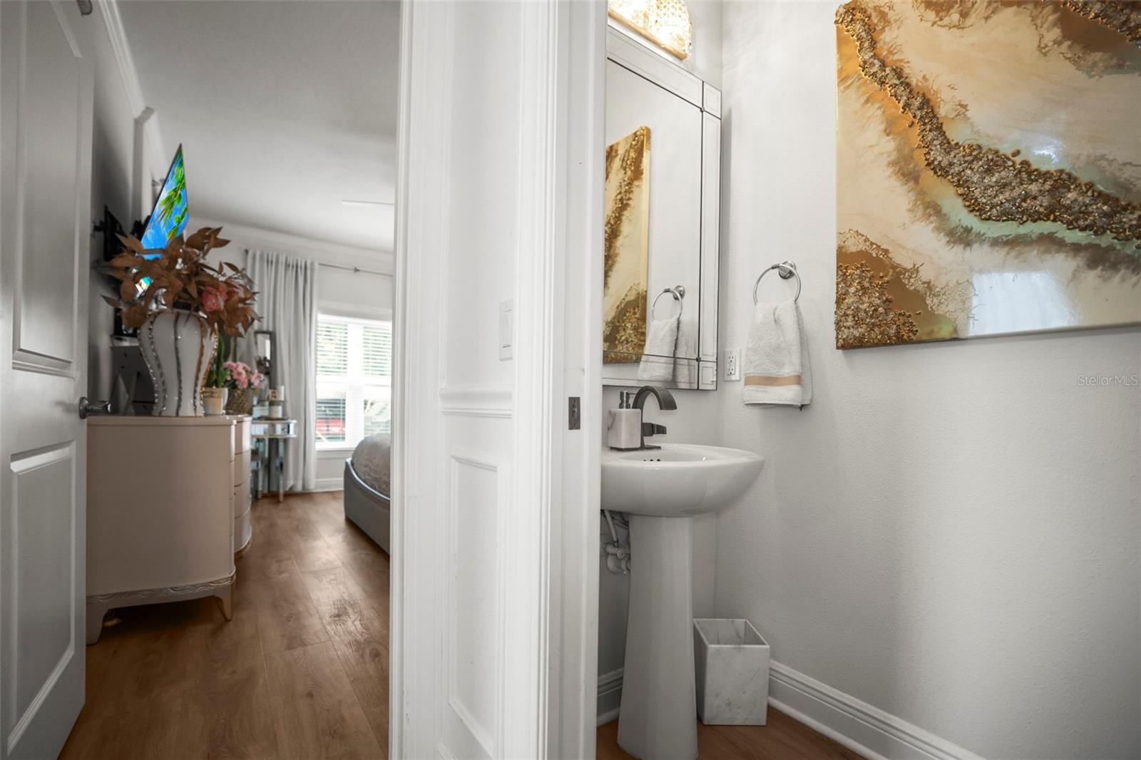 Convenient half-bath on first floor
