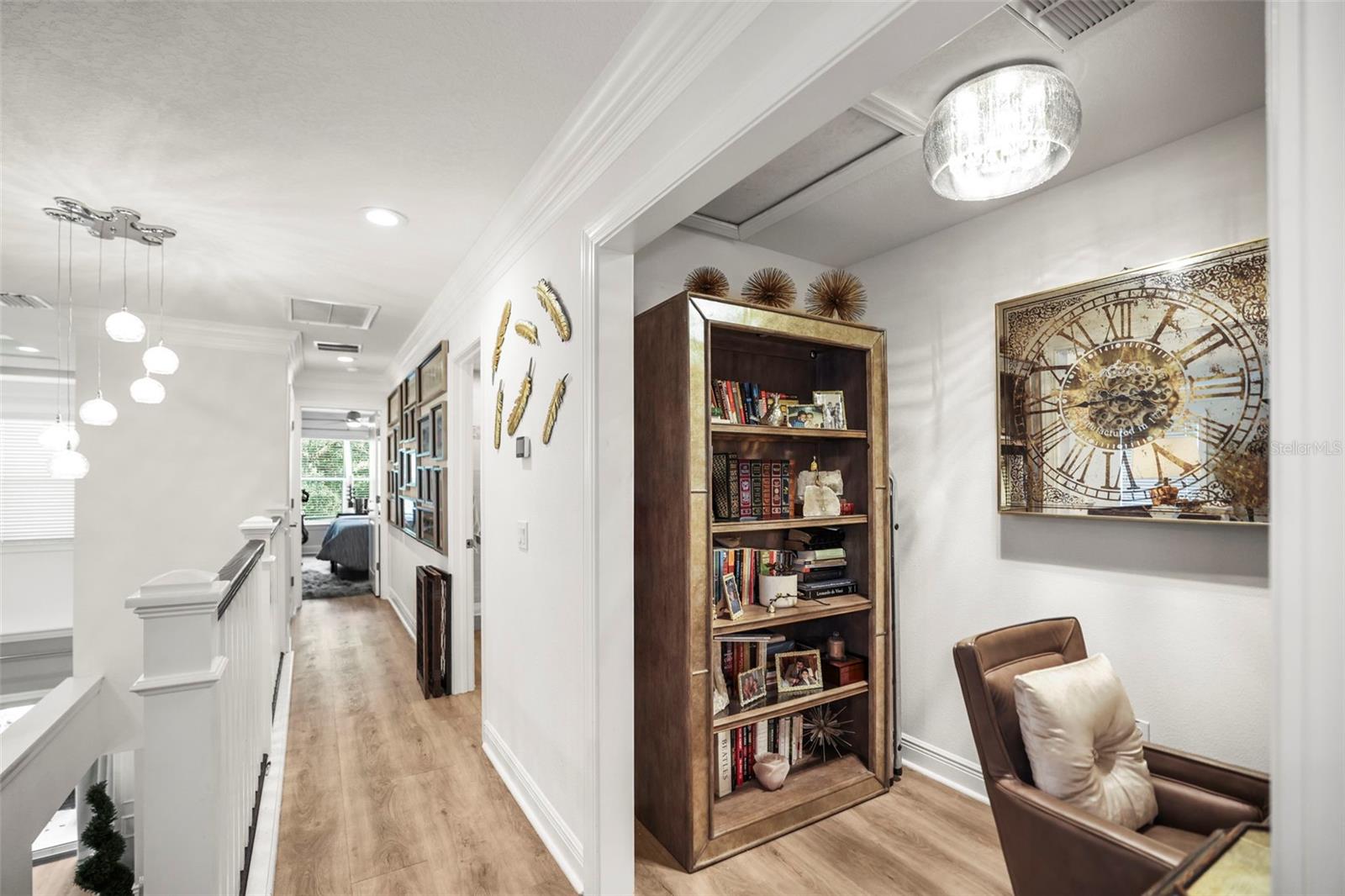 Hallway to back bedroom