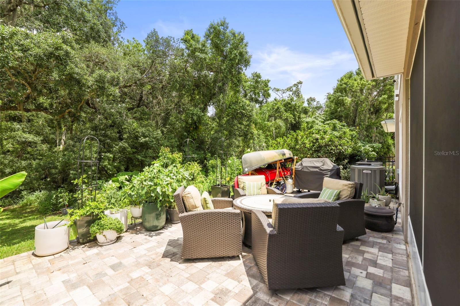 Large paver patio