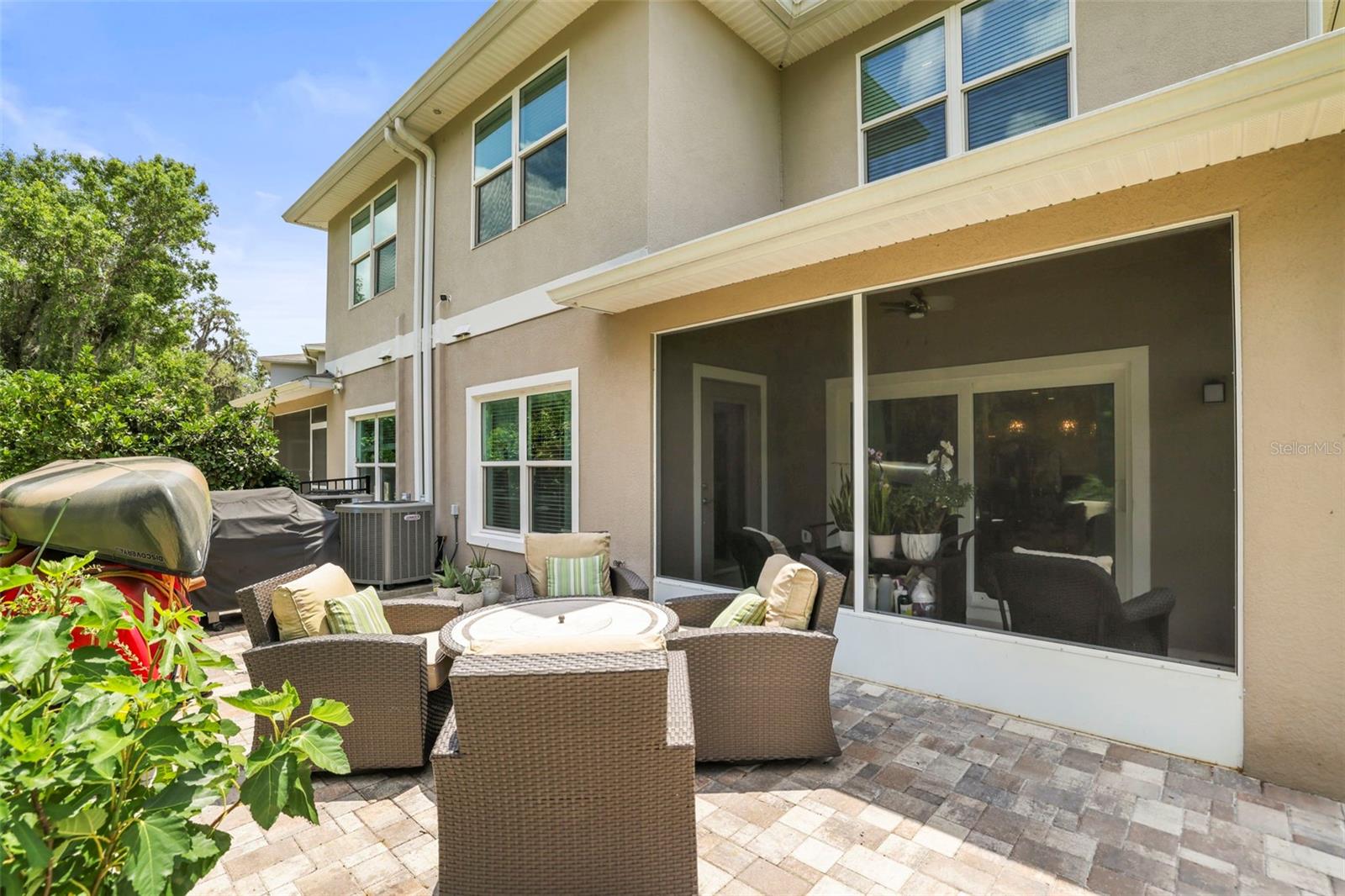 Large paver patio