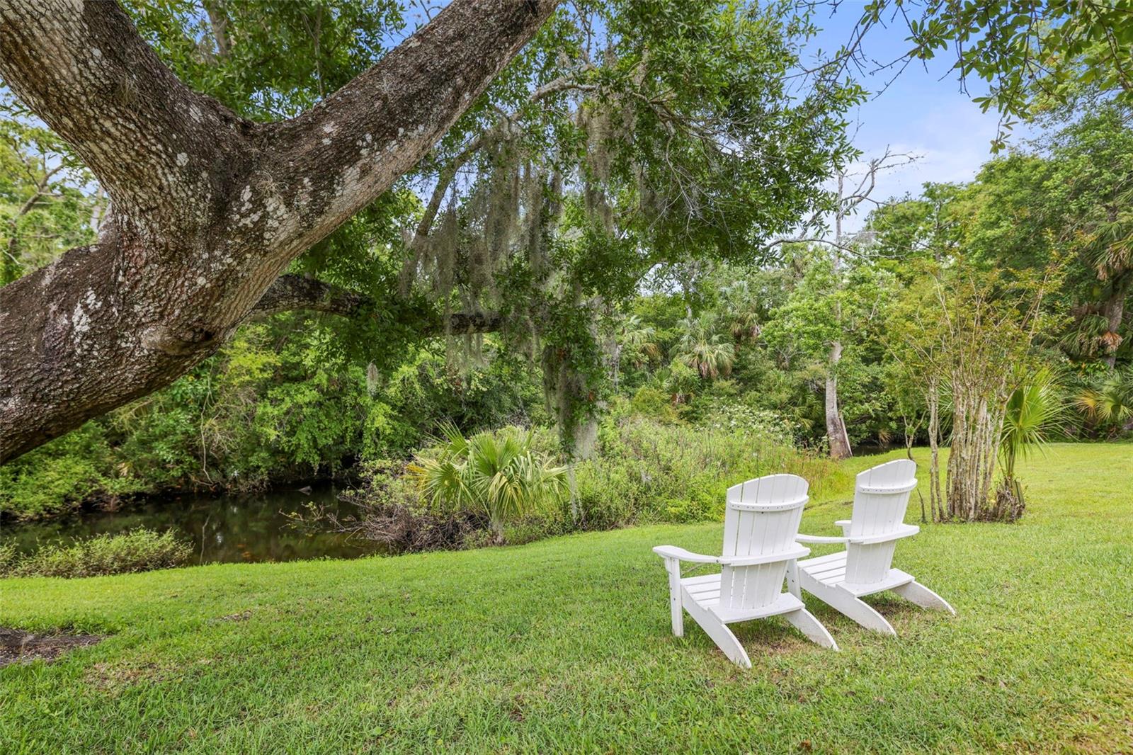 Chairs to sit with a river view