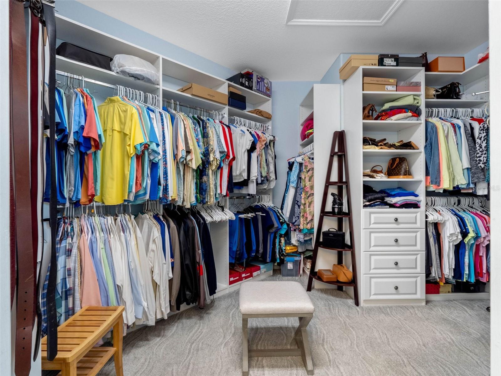 Primary walk-in closet