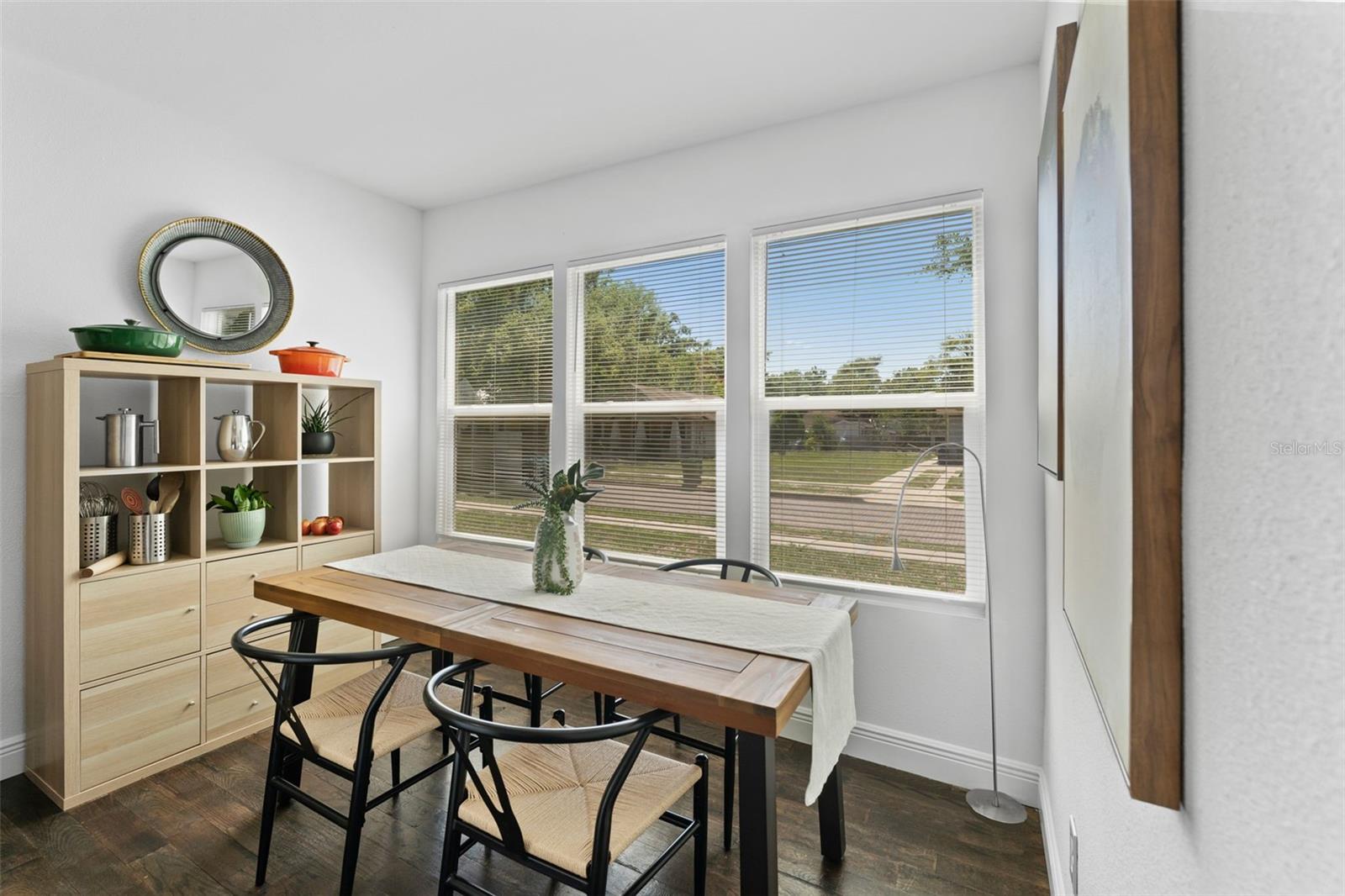 Bright and beautiful dining area