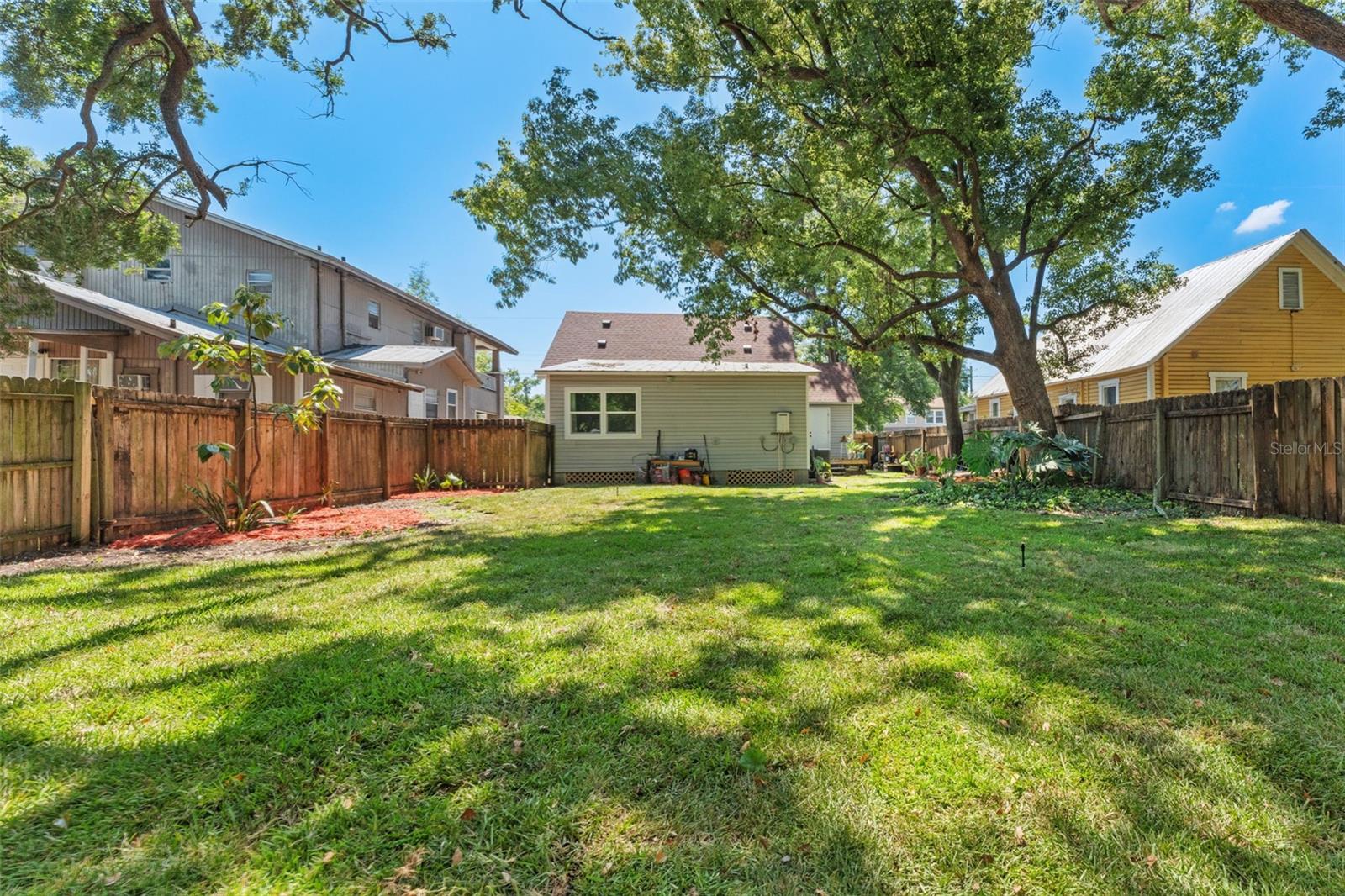 Expansive Fenced Backyard
