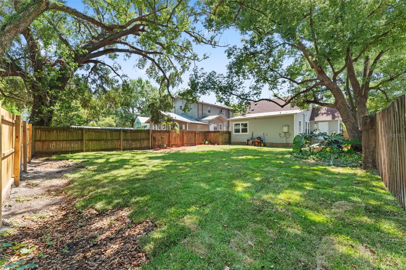 Expansive Fenced Backyard