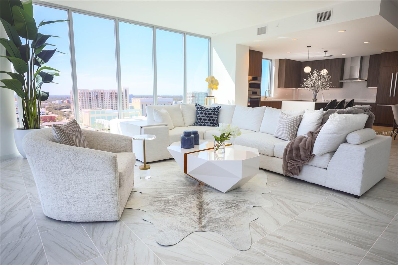 Living Room Staged