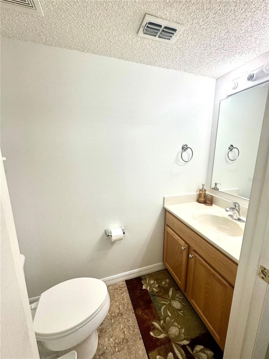 Powder room on first floor