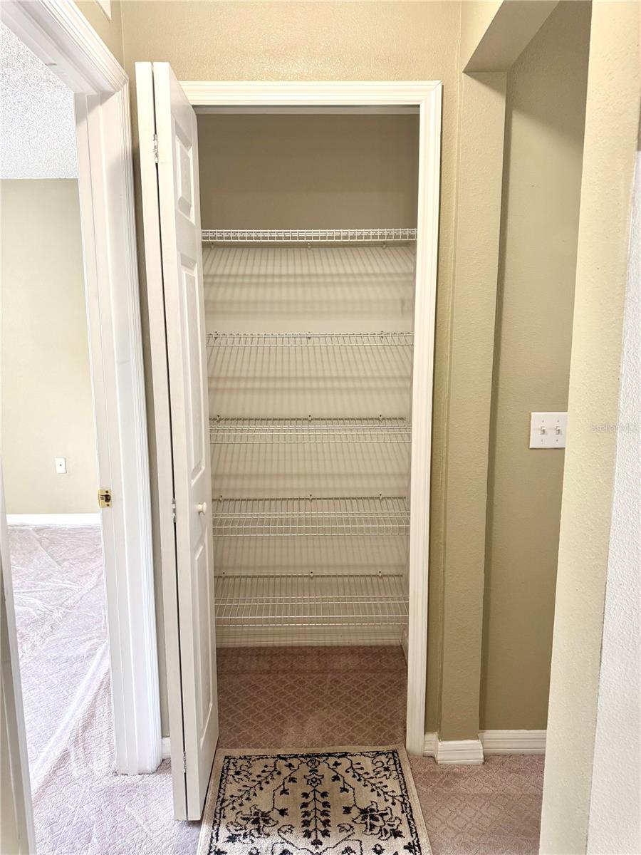 End of hall closet upstairs