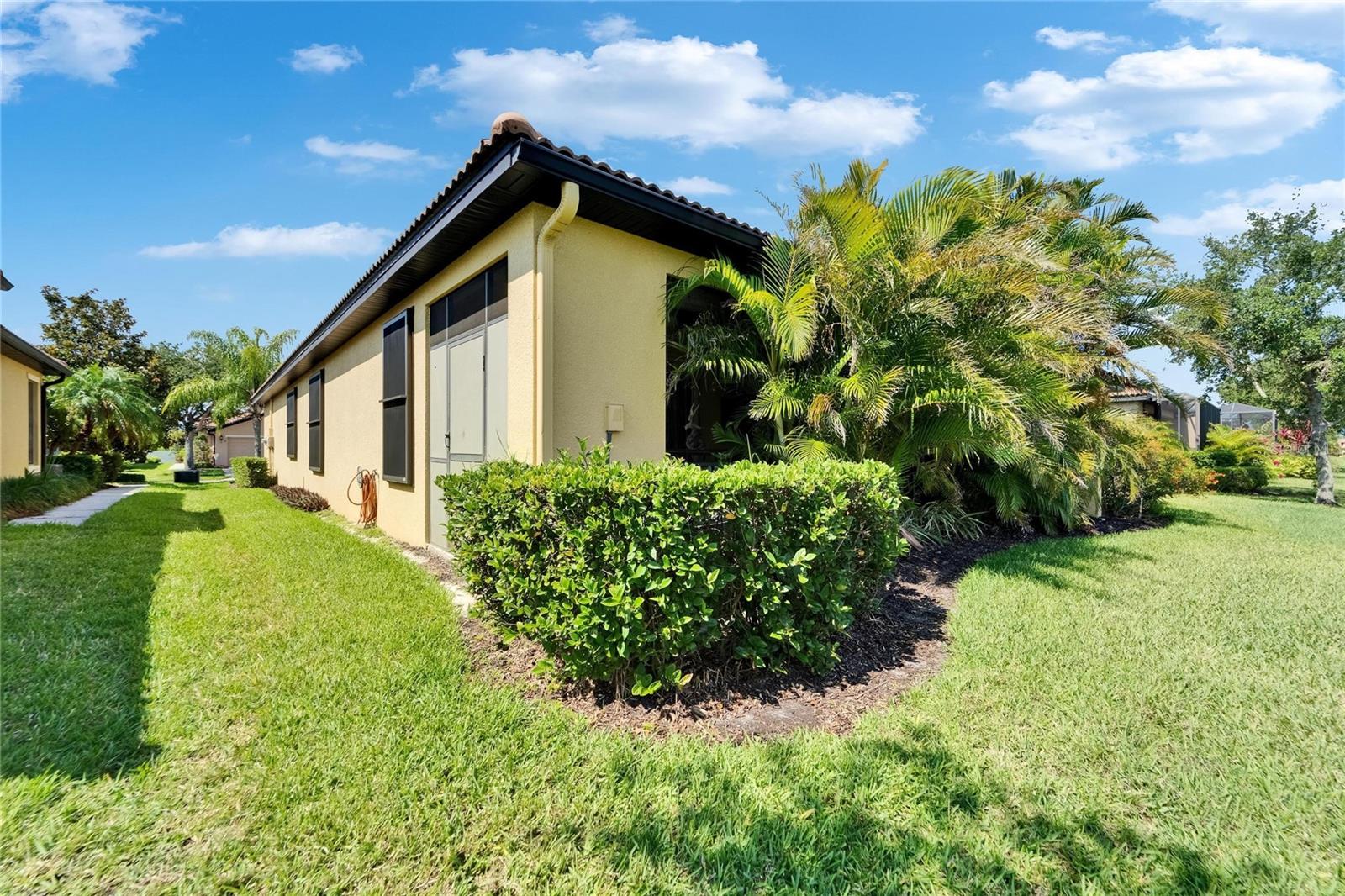Rear of home