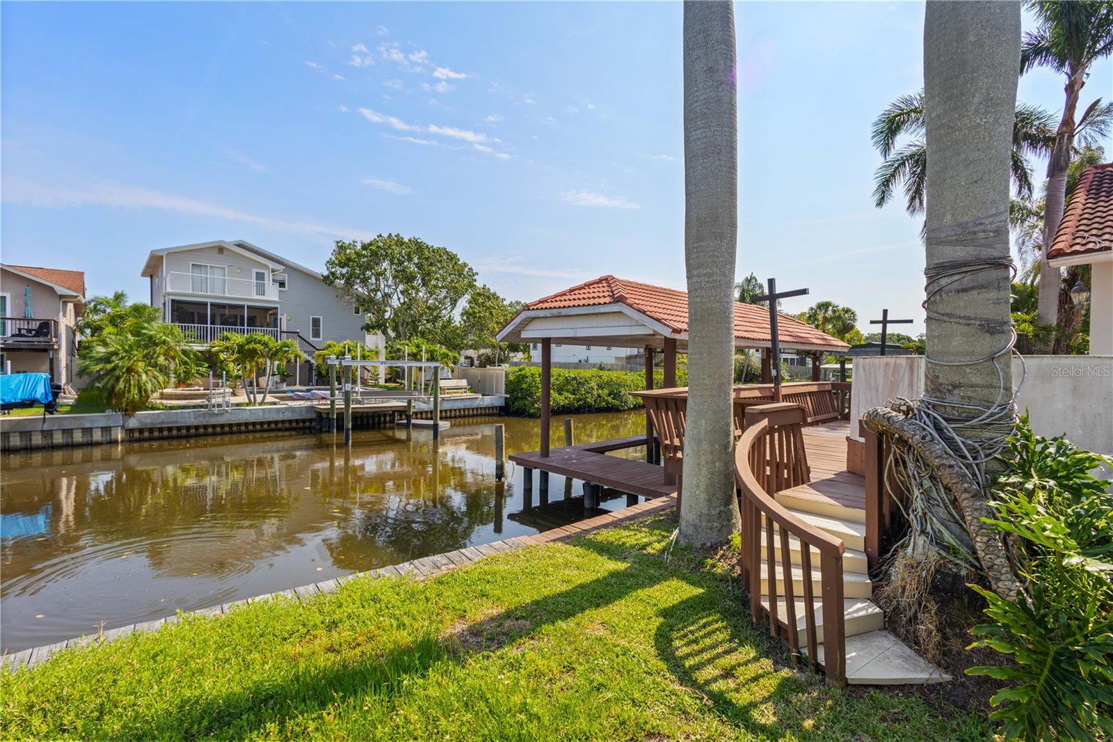 Back yard and canal