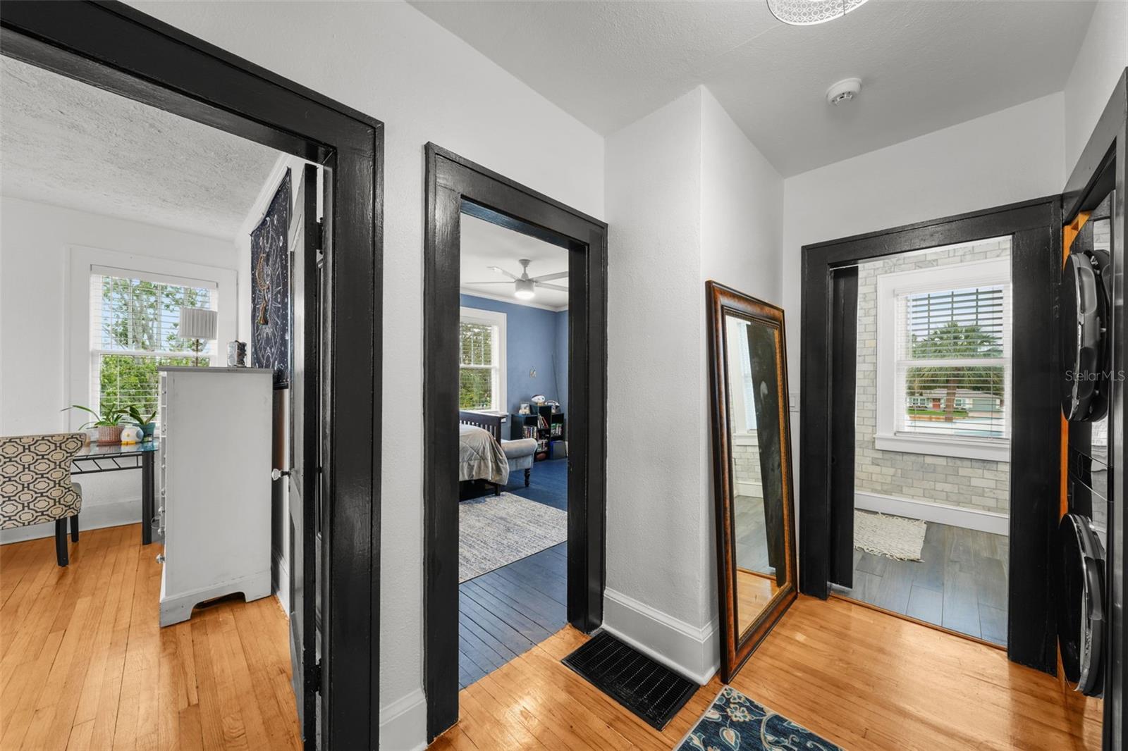 Landing on Second floor showing two of 3 bedrooms and one full bath