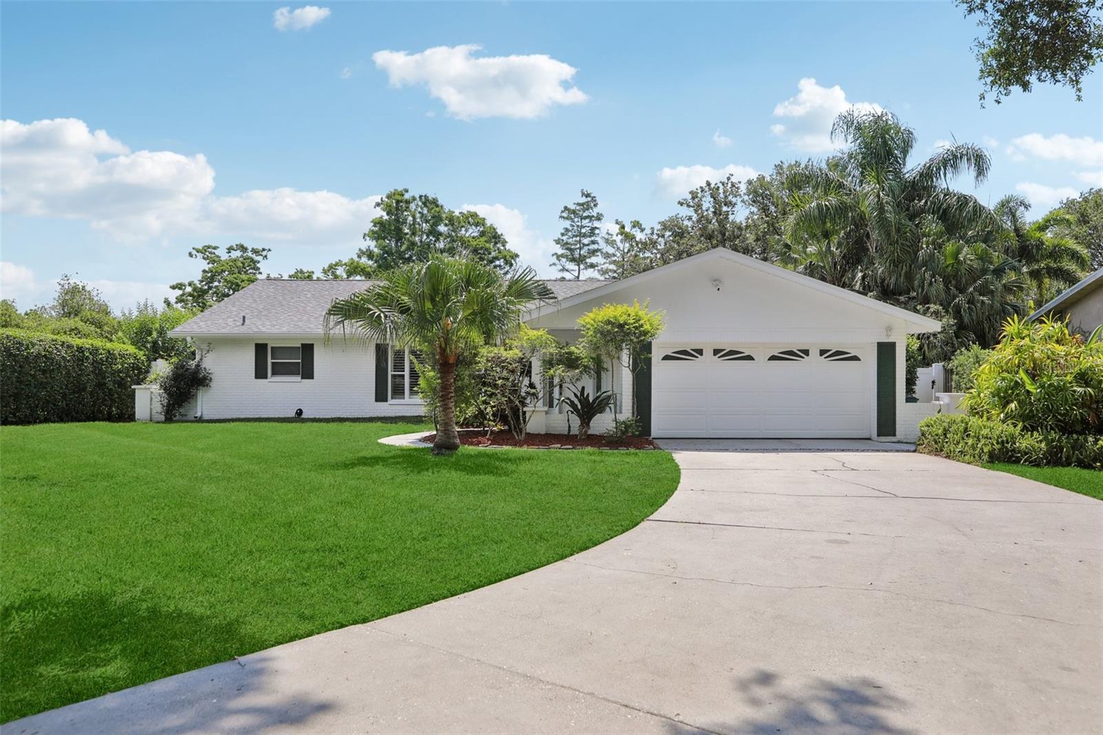 Beautiful landscaped yard