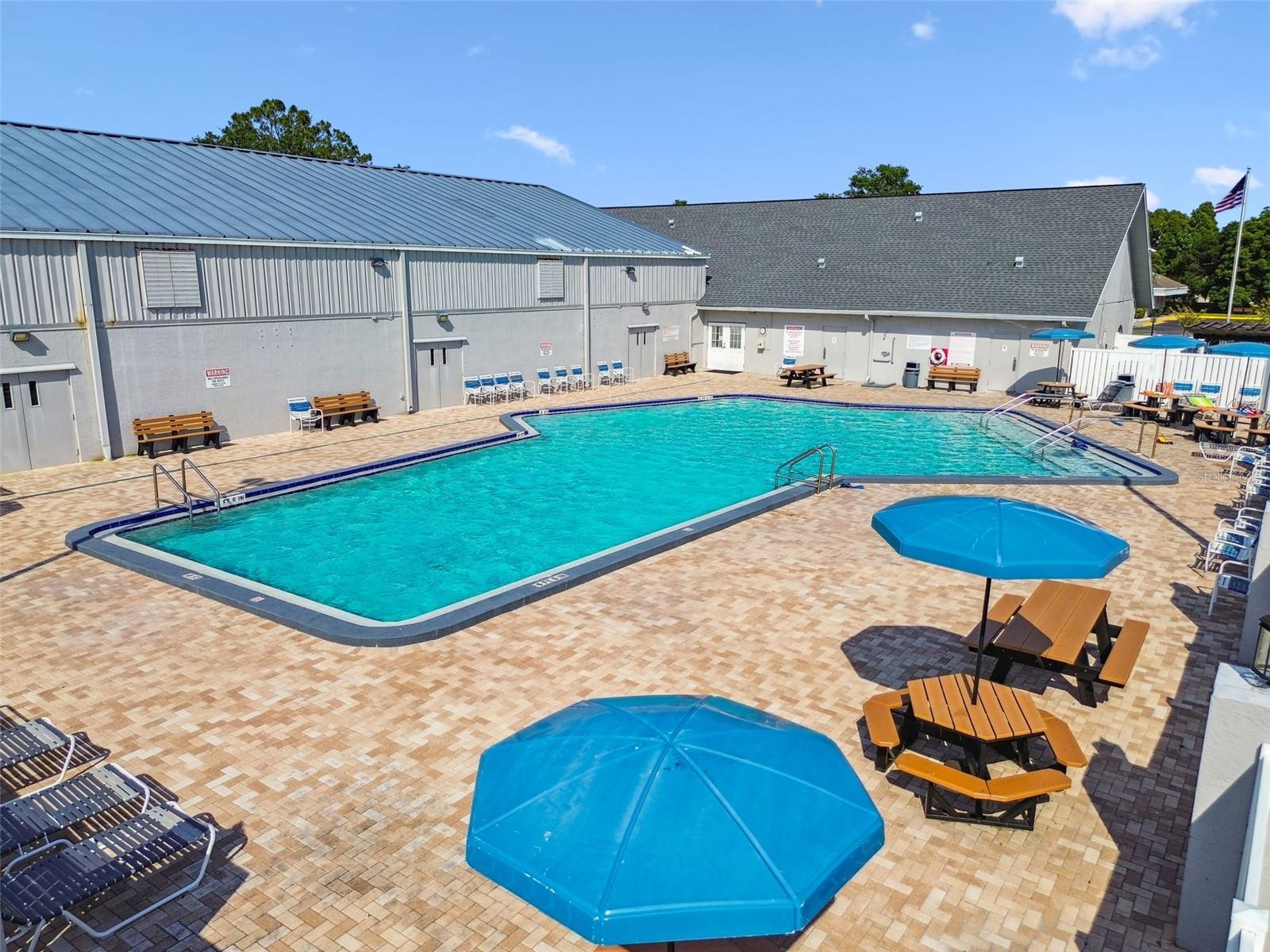 community pool at the community center