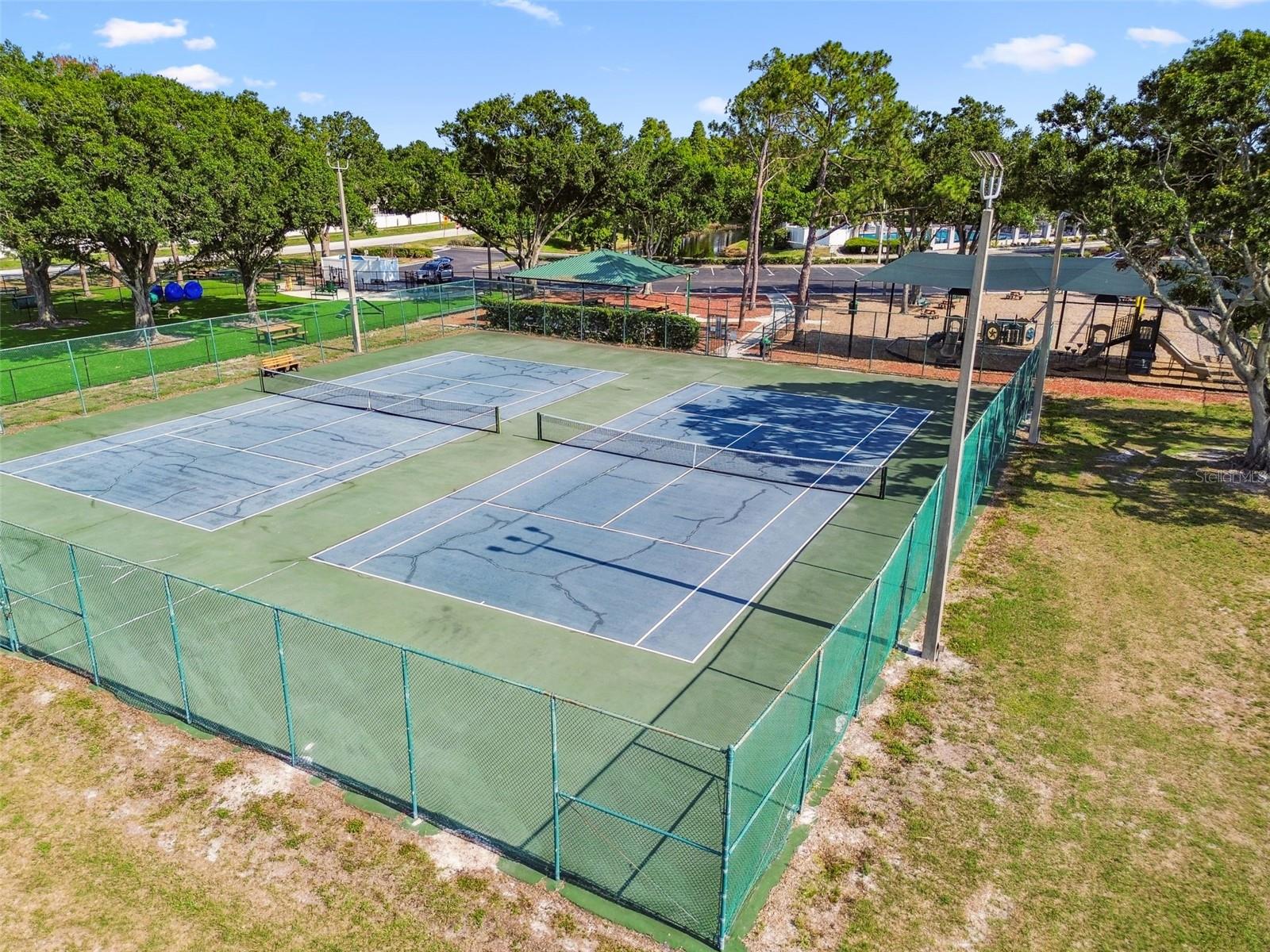 tennis courts