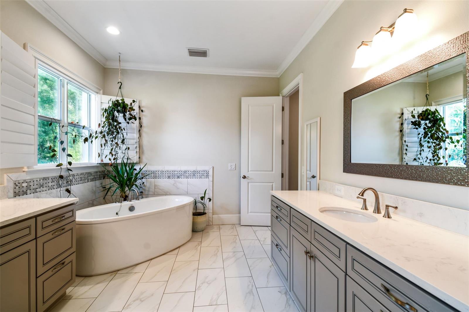 Separate vanities