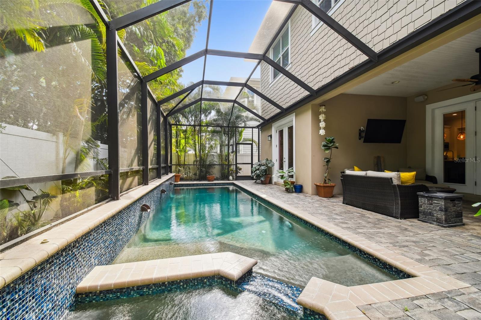 Saltwater pool and spa maintenance is included