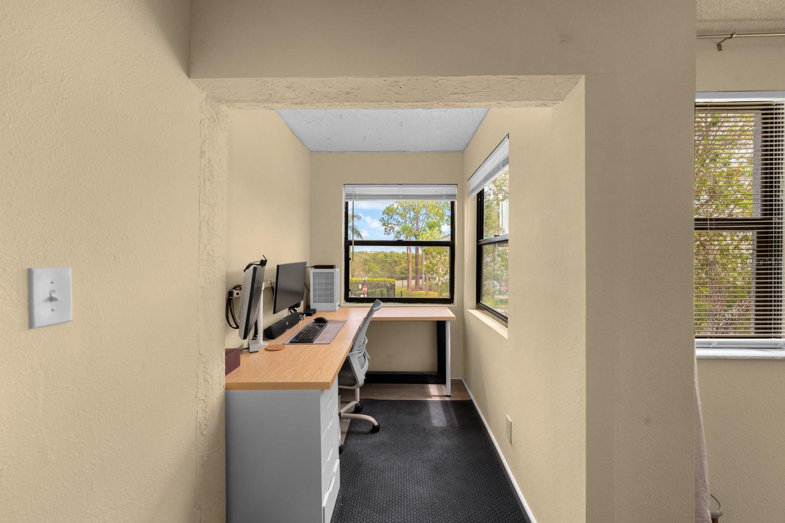 Office space in main bedroom