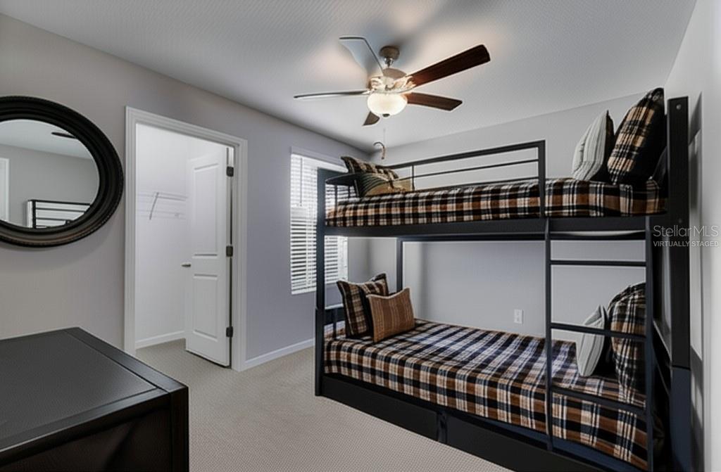Virtually staged Bedroom 4