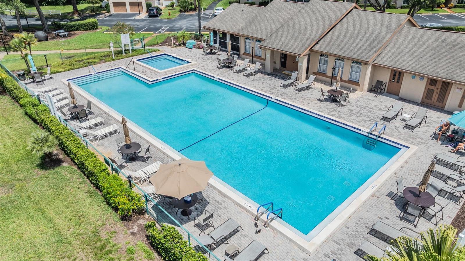 Heated community pool.