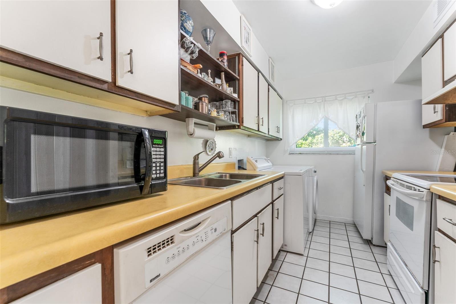 Kitchen with laundry
