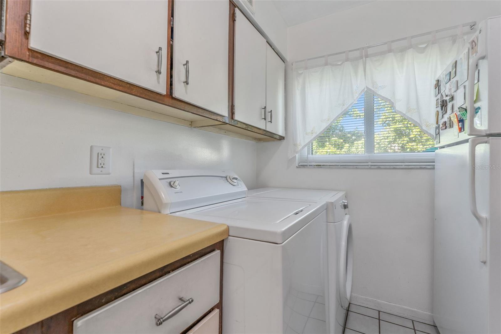 Laundry in kitchen