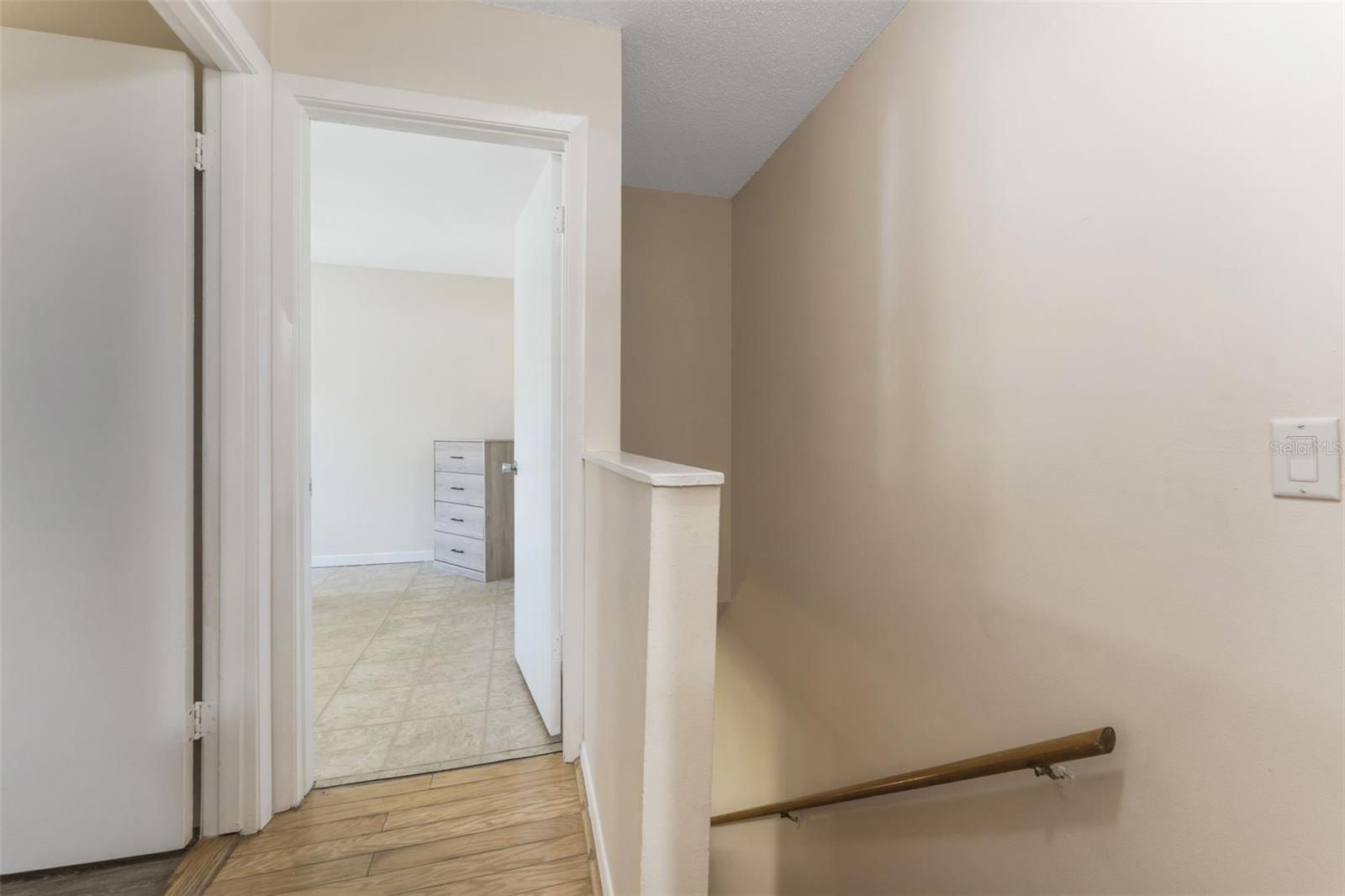 2nd floor into both bedrooms