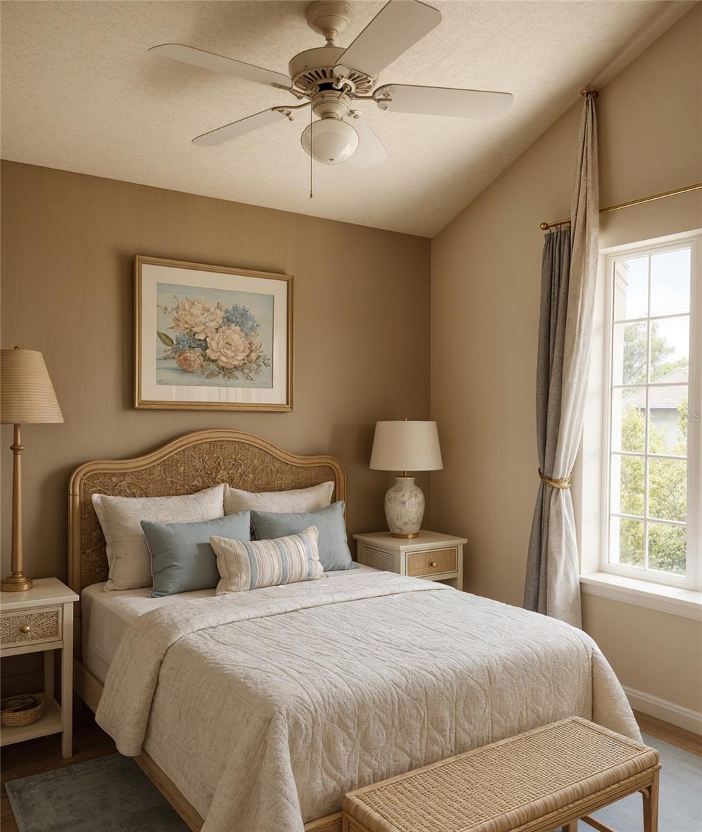 Virtual photo of second/guest bedroom.