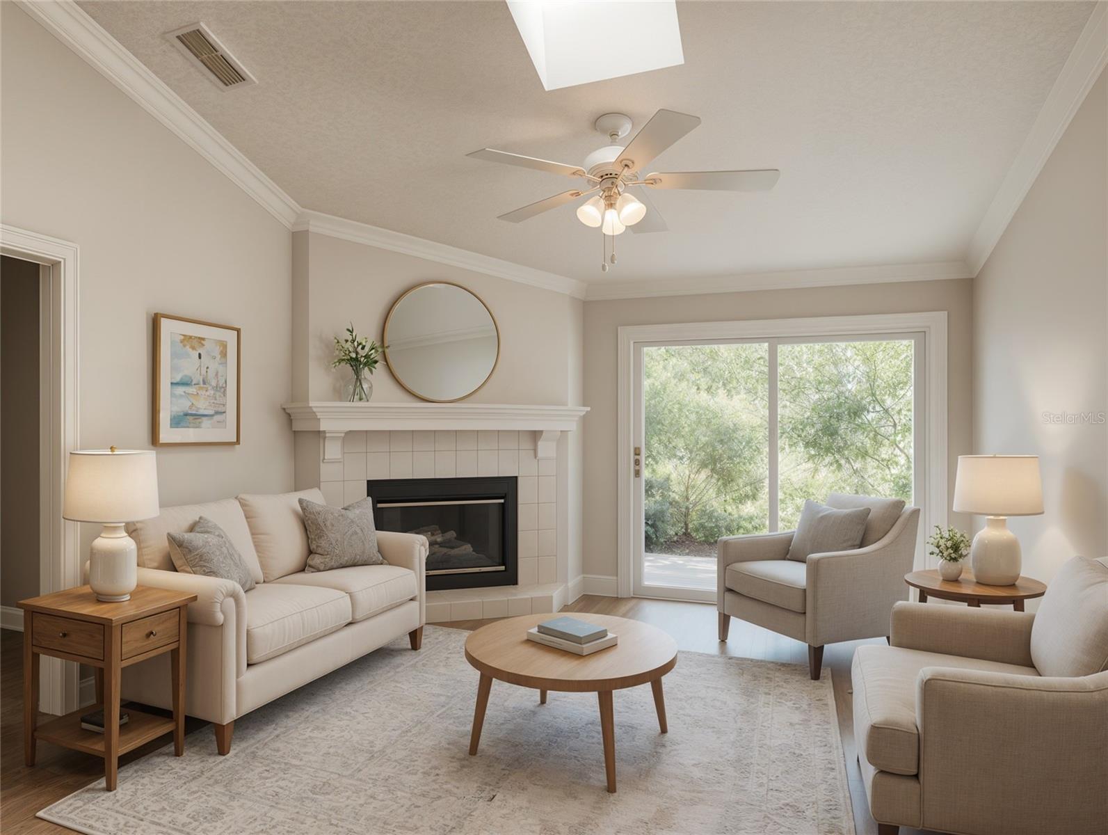 Virtual photo of great room.