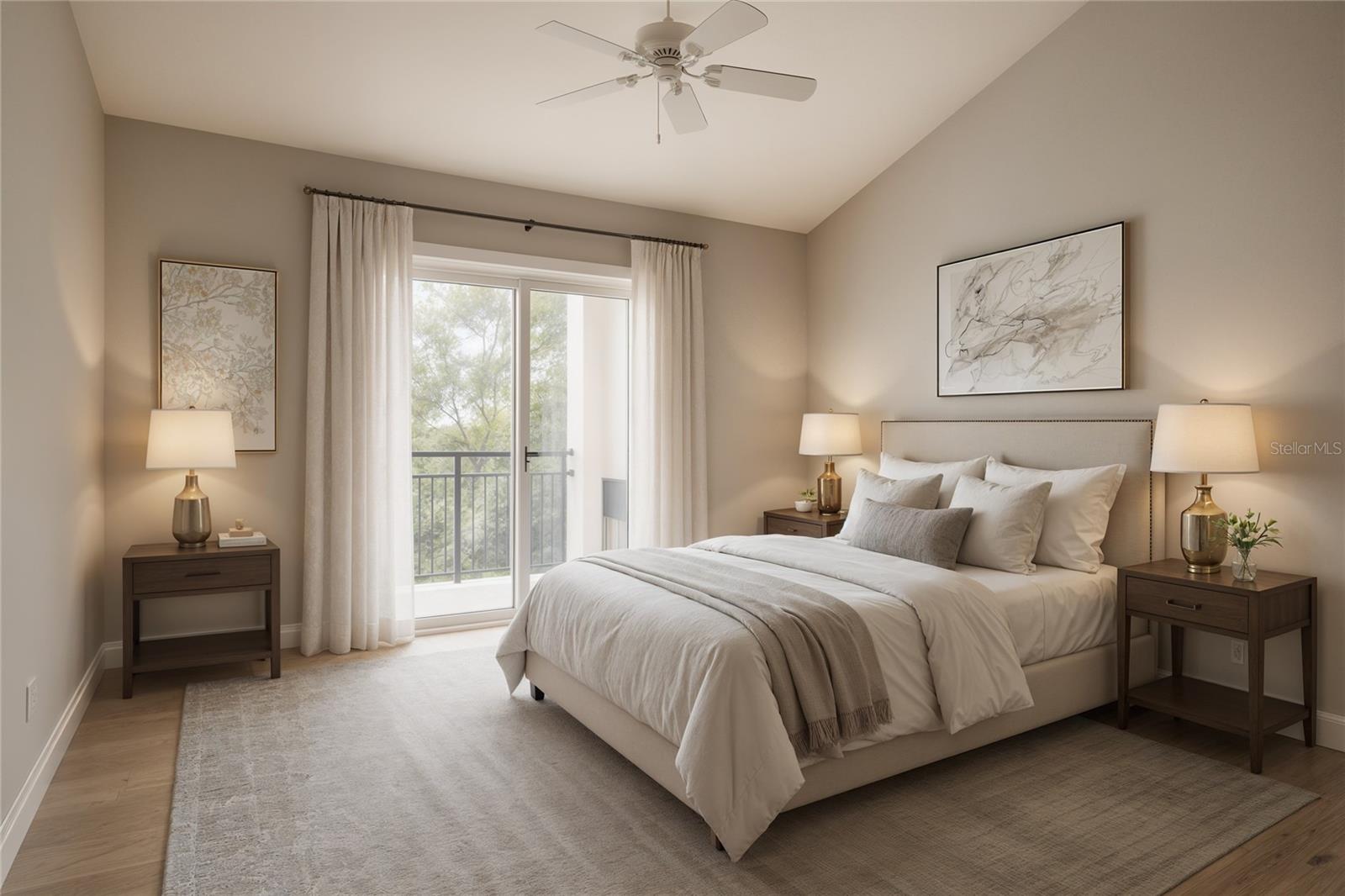 Virtual photo of master bedroom.
