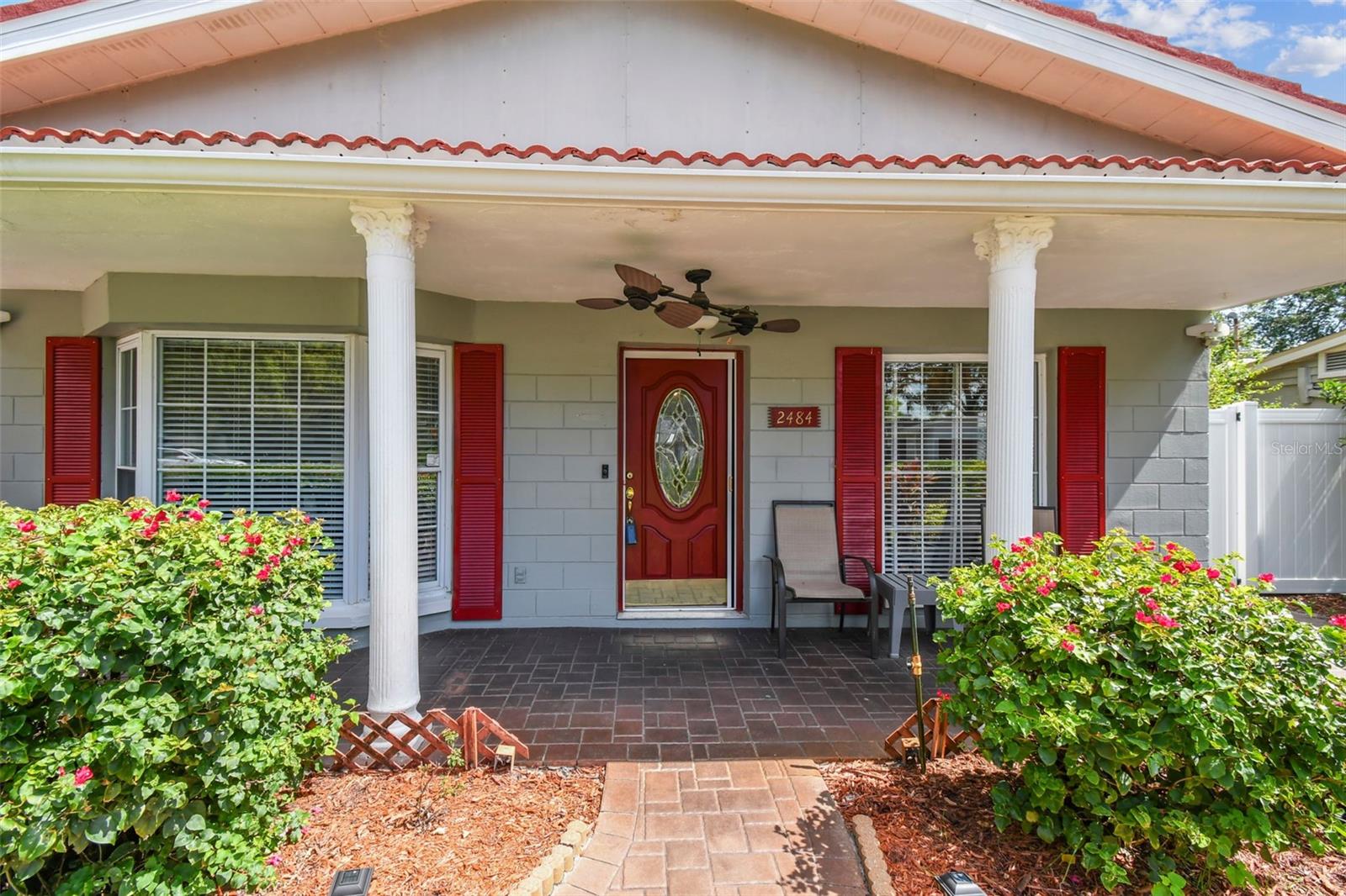 Cute Covered Front Porch