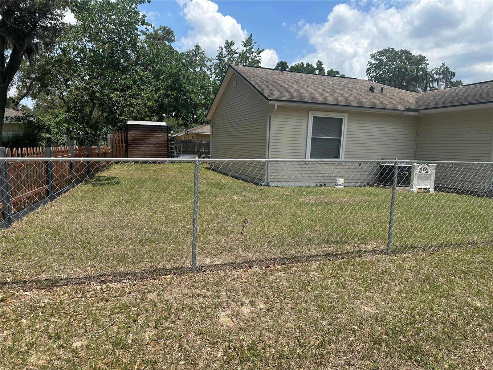 Side yard West side