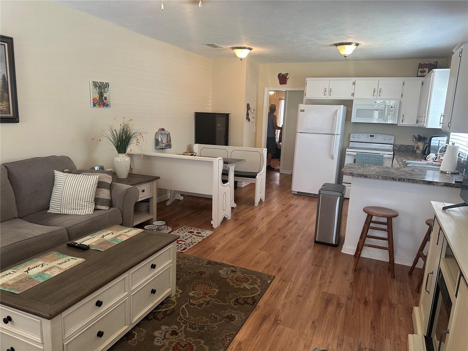 View of Kitchen from Living room